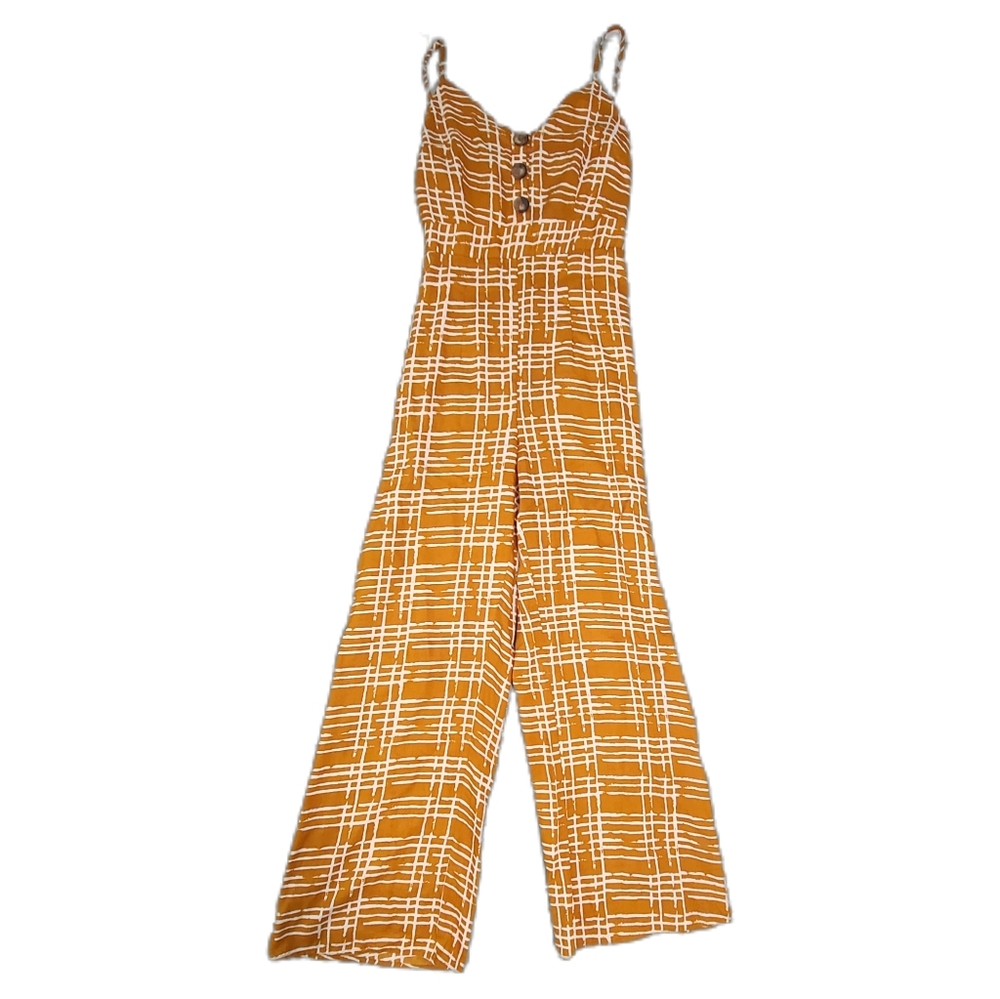Derek Heart Mustard Jumpsuit L (fits like Women S)